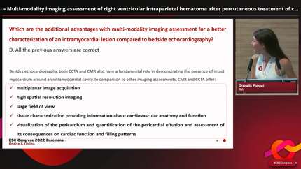 Multi-modality imaging assessment of right ventricular intraparietal hematoma after percutaneous treatment of coronary chronic total occlusion.