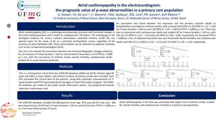 Atrial cardiomyopathy in the electrocardiogram: the prognostic value of p-wave abnormalities in a primary care population