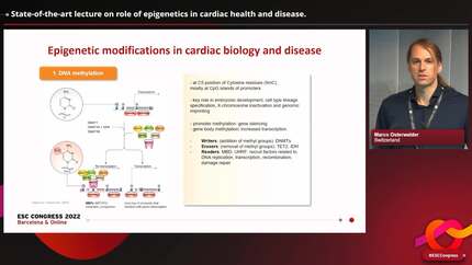 State-of-the-art lecture on role of epigenetics in cardiac health and disease.