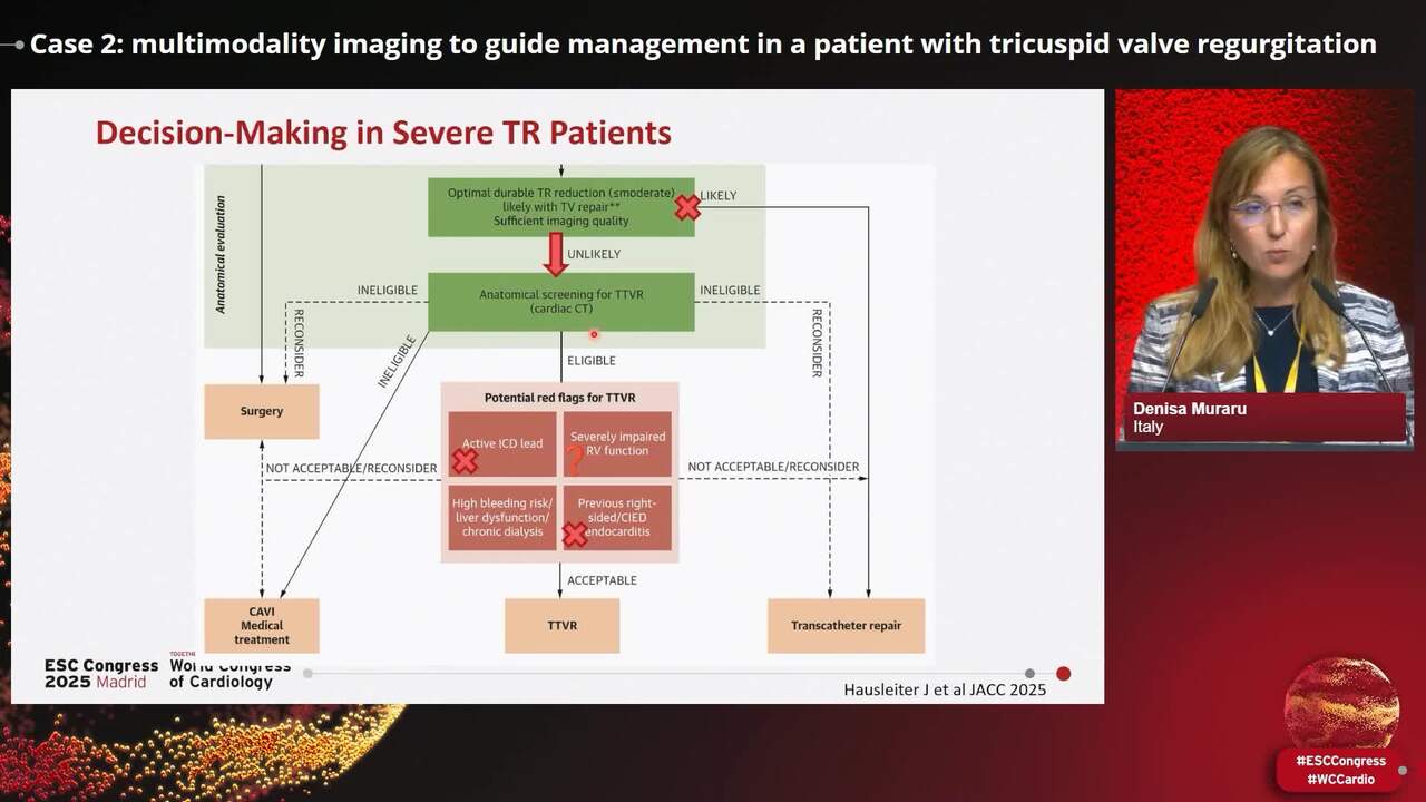 Case 2: multimodality imaging to guide management in a patient with tricuspid valve regurgitation