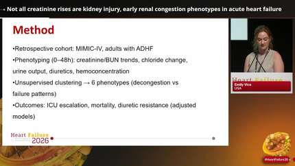 Not all creatinine rises are kidney injury, early renal congestion phenotypes in acute heart failure