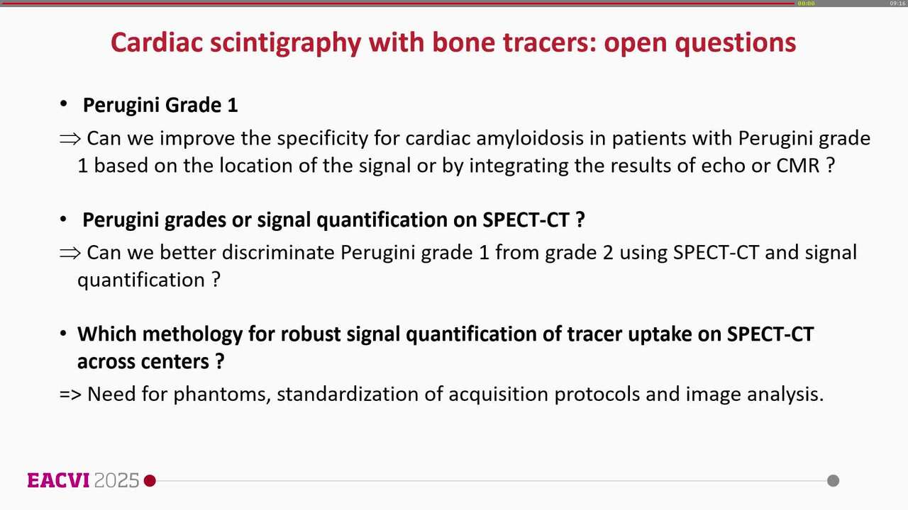 Cardiac amyloid radionuclide imaging