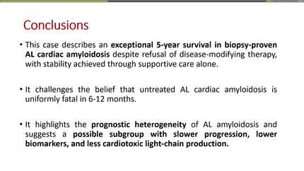 Exceptional survival in untreated al cardiac amyloidosis: a case report and review of prognostic outliers
