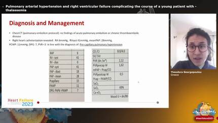 Pulmonary arterial hypertension and right ventricular failure complicating the course of a young patient with -thalassemia

