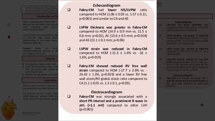 The spectrum of hypertrophic cardiomyopathies: where is fabry