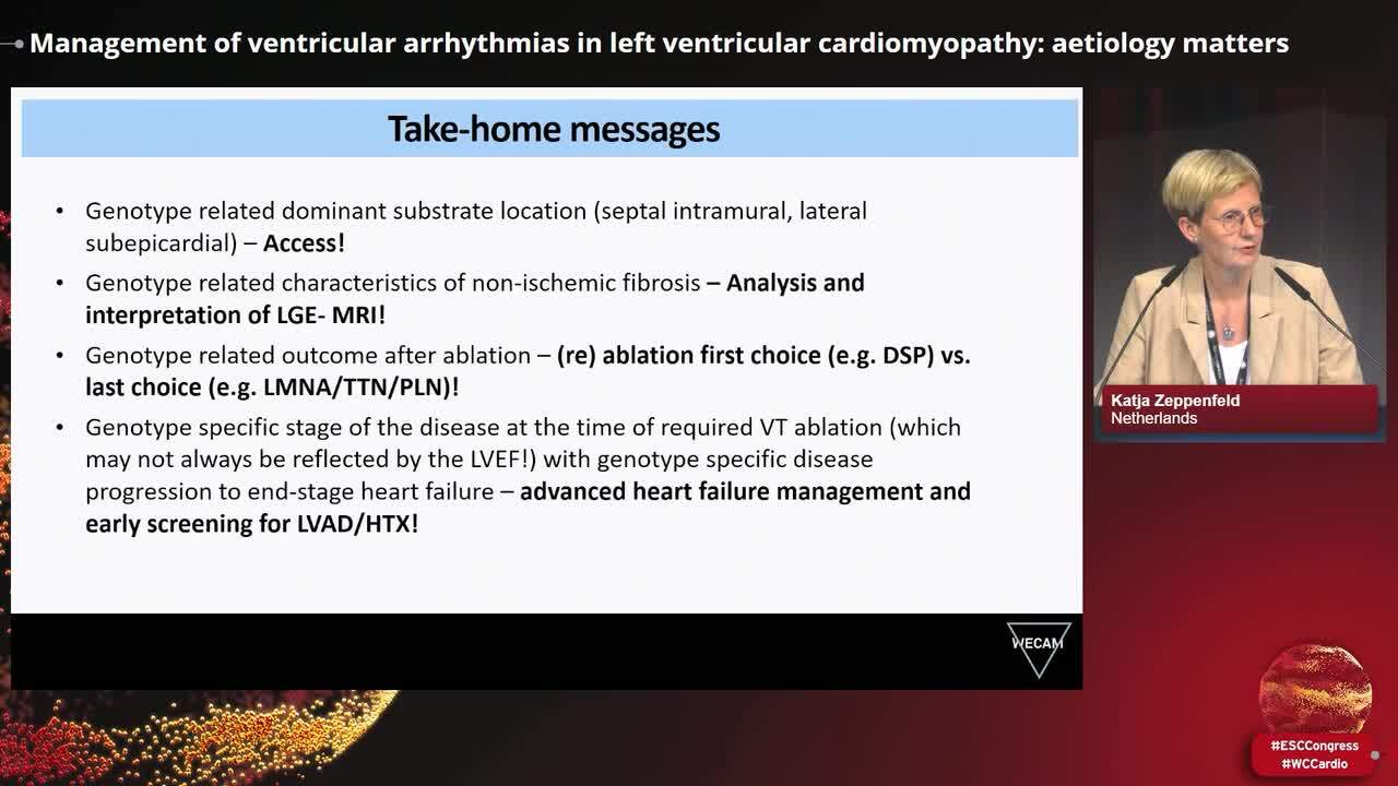 Treating ventricular arrhythmias in cardiomyopathy: aetiology and timing matter!
