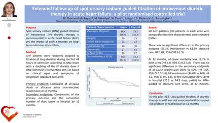 Extended follow-up of spot urinary sodium guided titration of intravenous diuretic therapy in acute heart failure: a pilot randomised controlled trial