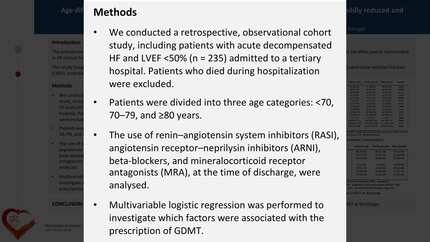 Age differences in prescribing guideline-directed medical treatment in heart failure with mildly reduced and reduced ejection fraction 
