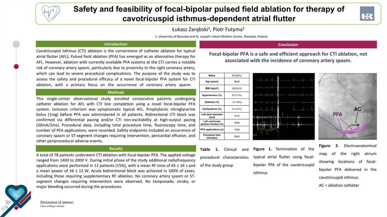 Safety and feasibility of focal-bipolar pulsed field ablation for therapy of cavotricuspid isthmus-dependent atrial flutter