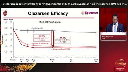 Olezarsen in patients with hypertriglyceridemia at high cardiovascular risk: the Essence-TIMI 73b trial
