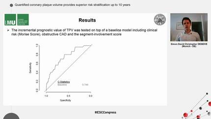Quantified coronary plaque volume provides superior risk stratification up to 10 years