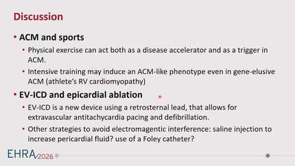 Electromagnetic interference during epicardial ablation in a patient with an extravascular implantable cardioverter defibrillator and arrhythmogenic right ventricular cardiomyopathy