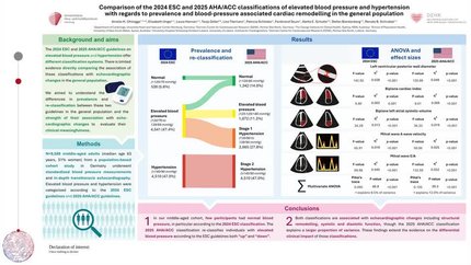 Comparison of the 2024 ESC and 2025 AHA/ACC classifications of elevated blood pressure with regards to prevalence and blood-pressure associated cardiac remodelling in the general population 