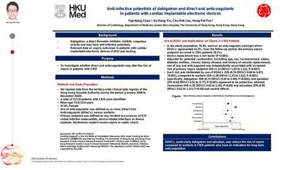 Anti-infective potentials of dabigatran and direct oral anticoagulants in patients with cardiac implantable electronic devices