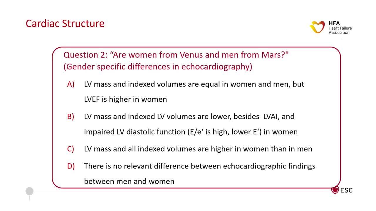 Gender differences in the diagnosis and management of heart failure
