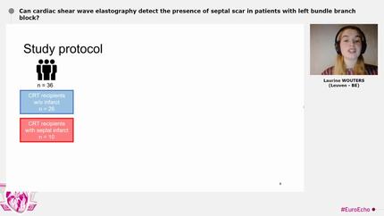 Can cardiac shear wave elastography detect the presence of septal scar in patients with left bundle branch block?