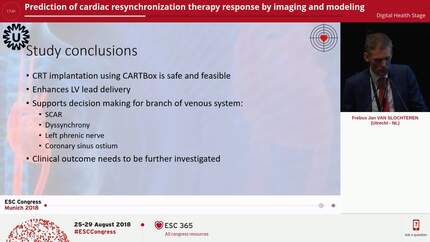 Prediction of cardiac resynchronization therapy response by imaging and modeling