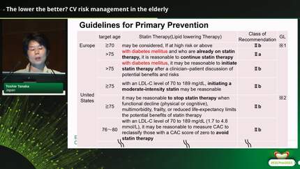The lower the better? CV risk management in the elderly
