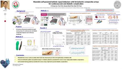 Wearable self-powered ballistic signal detectors with ferroelectric composites arrays for cardiovascular and diabetic complication