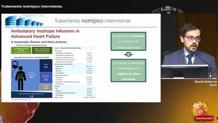 Tratamiento inotrópico intermitente.