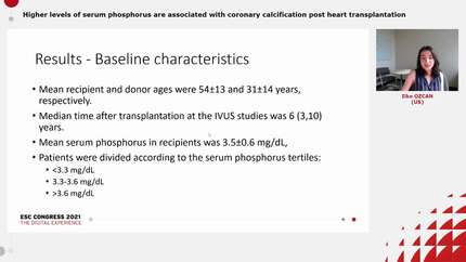 Higher levels of serum phosphorus are associated with coronary calcification post heart transplantation