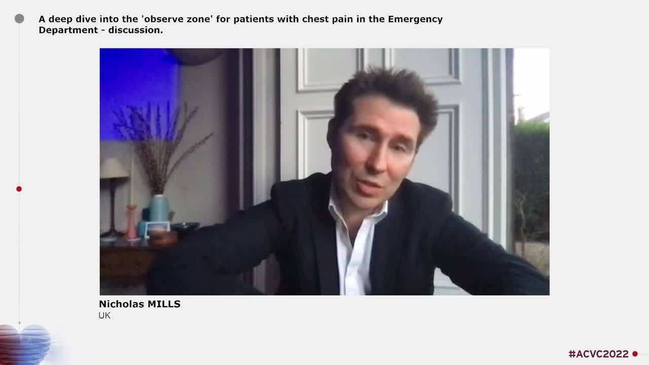 A deep dive into the 'observe zone' for patients with chest pain in the Emergency Department - discussion.
