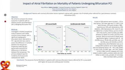 Impact of atrial fibrillation on mortality of patients undergoing bifurcation PCI
