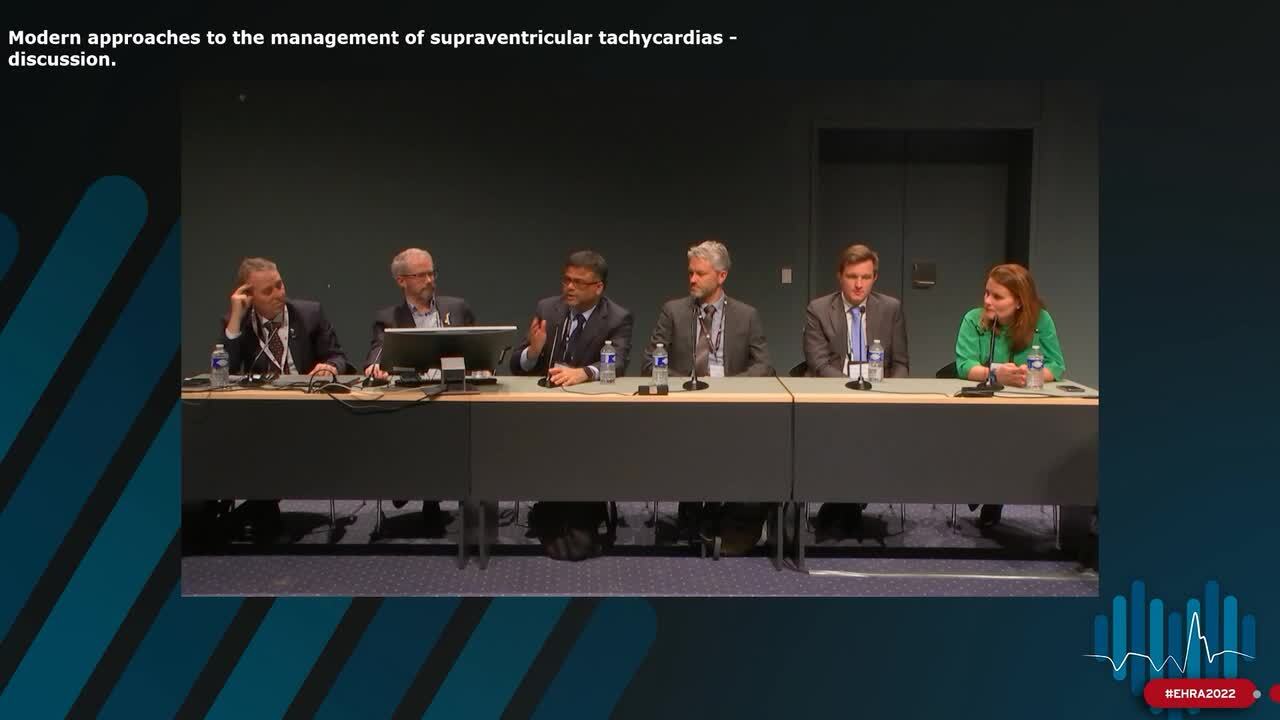Modern approaches to the management of supraventricular tachycardias - discussion.