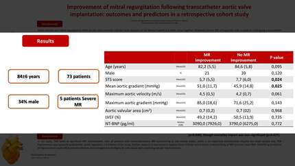 Improvement of mitral regurgitation following transcatheter aortic valve implantation: outcomes and predictors in a retrospective cohort study