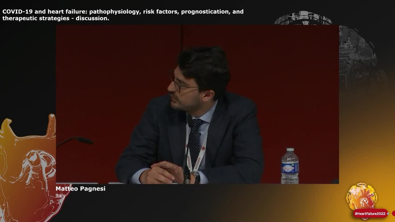 COVID-19 and heart failure: pathophysiology, risk factors, prognostication, and therapeutic strategies - discussion.