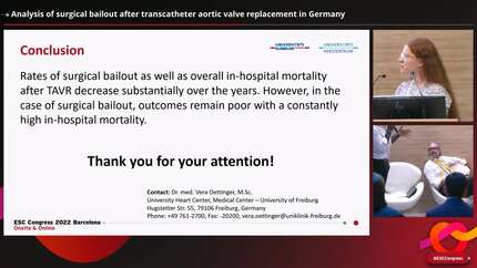 Analysis of surgical bailout after transcatheter aortic valve replacement in Germany