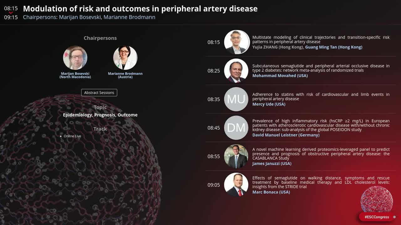 Modulation of risk and outcomes in peripheral artery disease
