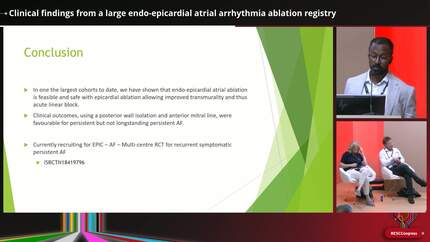 Clinical findings from a large endo-epicardial atrial arrhythmia ablation registry