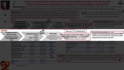 Could a high epicardial adipose tissue volume increase the ability of the calcium score to discriminate cardiovascular events in an asymptomatic population?