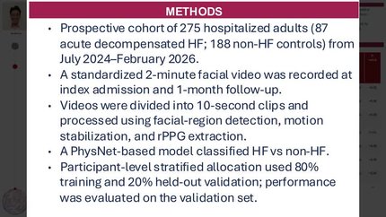 Deep learning analysis of contactless facial video and remote photoplethysmography for acute heart failure detection