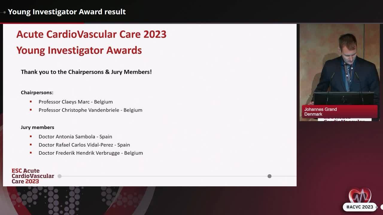 Young Investigator Award result