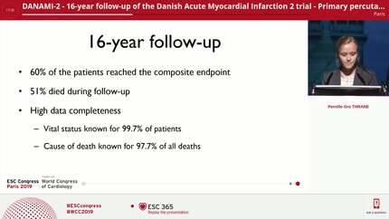 DANAMI-2 - 16-year follow-up of the Danish Acute Myocardial Infarction 2 trial - Primary percutaneous coronary intervention versus fibrinolysis in ST-elevation myocardial infarction