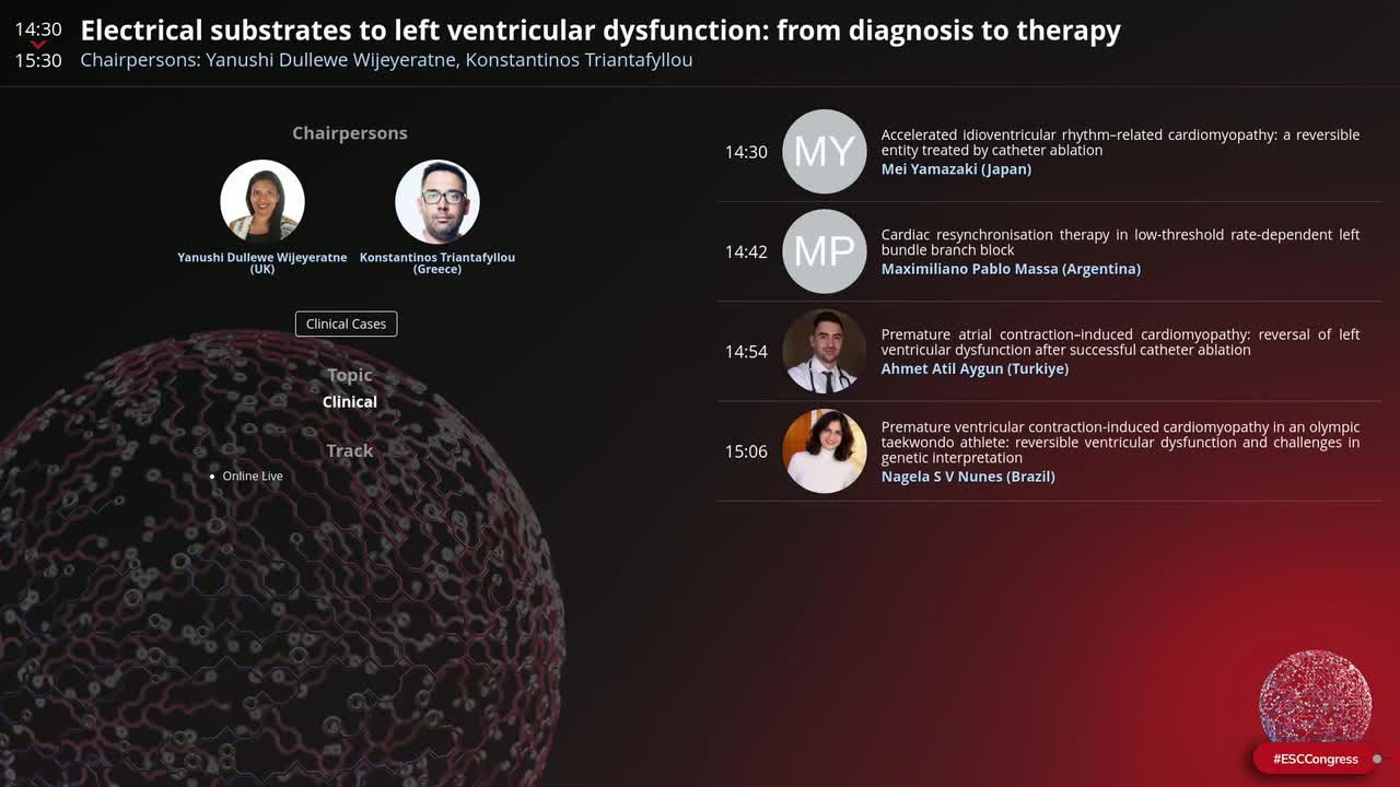 Electrical substrates to left ventricular dysfunction: from diagnosis to therapy