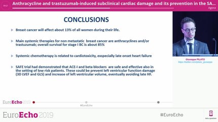 Anthracycline and trastuzumab-induced subclinical cardiac damage and its prevention in the SAFE trial. Myocardial strain imaging and 3D echo interim analysis data