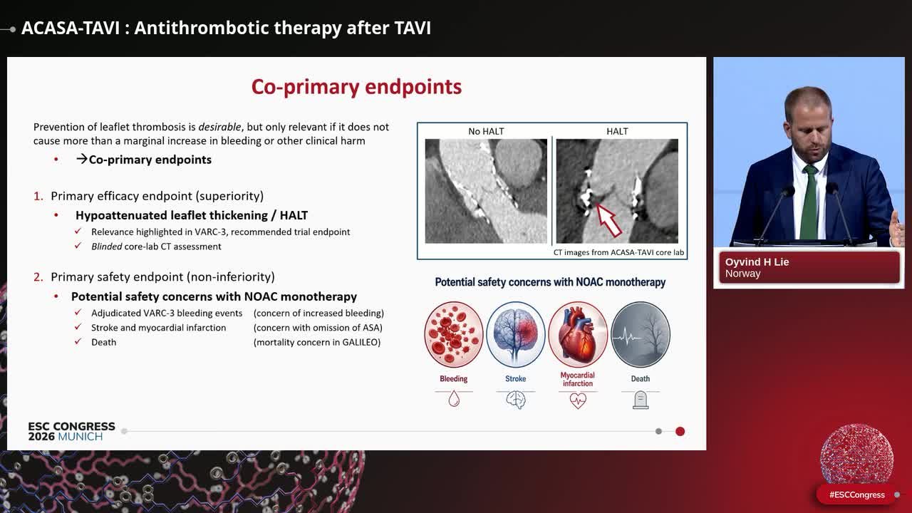 ACASA-TAVI : Antithrombotic therapy after TAVI
