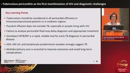 Tuberculous pericarditis as the first manifestation of HIV and diagnostic challenges
