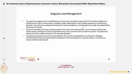 An Unusual Case of Spontaneous Coronary Artery Dissection Associated With Hyperthyroidism.
