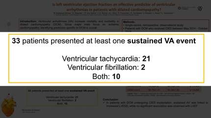 Is left ventricular ejection fraction an effective predictor of ventricular arrhythmias in patients with dilated cardiomyopathy?	