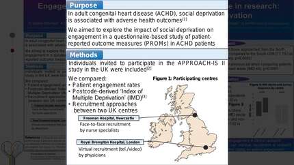 Engagement of adults with congenital heart disease in research: overcoming barriers relating to social deprivation
