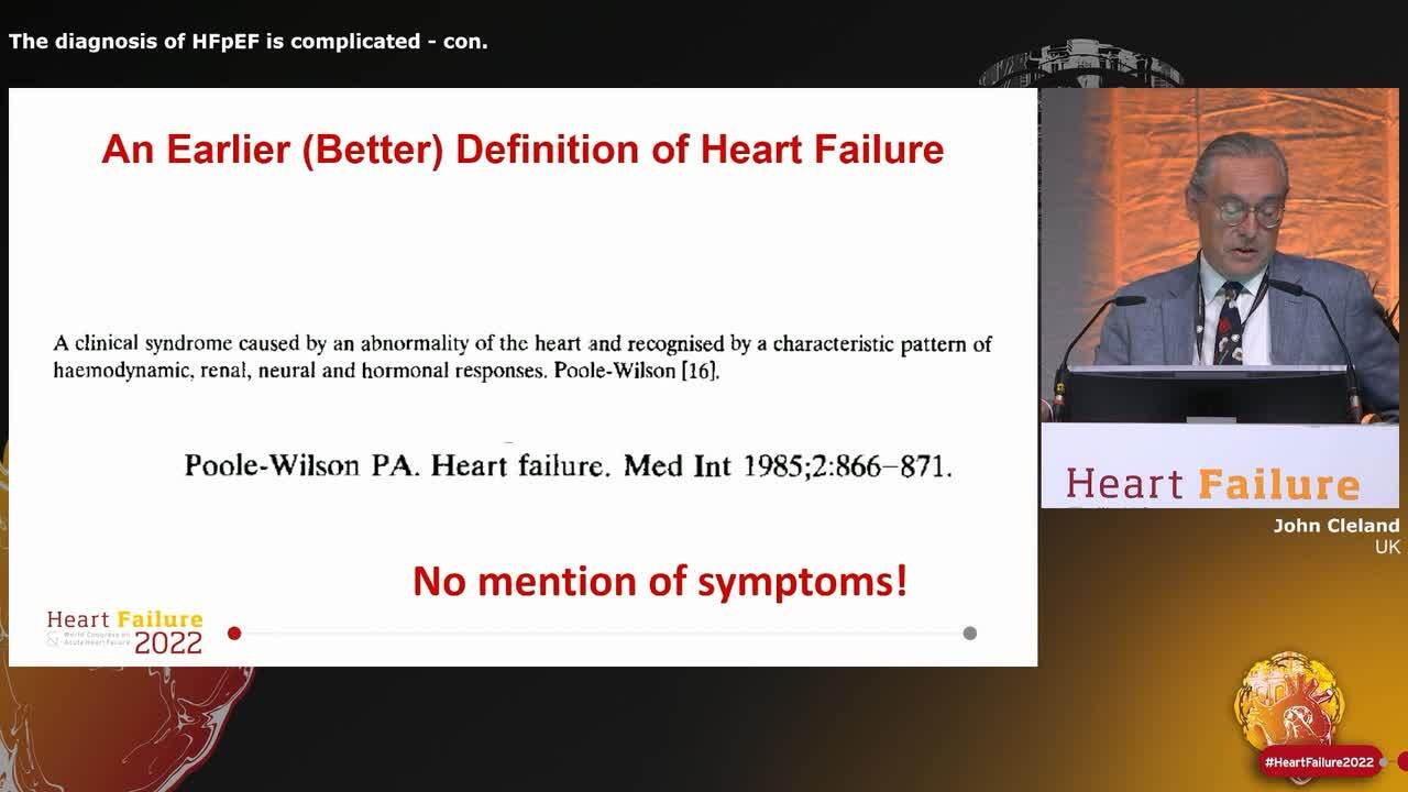 Diagnostic conundrums in HFpEF