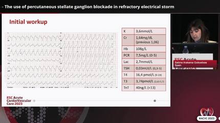The use of percutaneous stellate ganglion blockade in refractory electrical storm