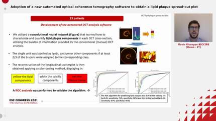 Adoption of a new automated optical coherence tomography software to obtain a lipid plaque spread-out plot