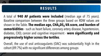 Elevated red cell distribution width (RDW) and adverse outcomes in patients with atrial fibrillation: new insights from a contemporary prospective study