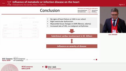 Cardiac involvement of Wilsons disease