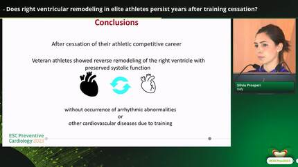 Does right ventricular remodeling in elite athletes persist years after training cessation? 